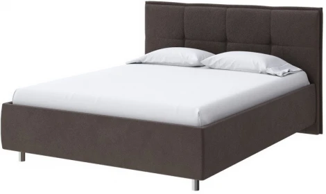 PROxSON Кровать Lino без основания (Ткань: Велюр Monopoly Горячий шоколад (237)) 120x190