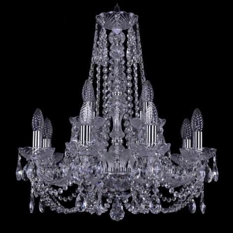 Подвесная люстра Bohemia 1406 1406/8+4/195/h-60/Ni