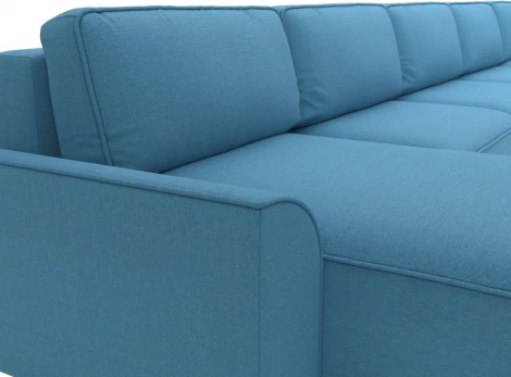 Диван п-образный Лига-048 НПБ МегаЛонг Лига Диванов (Рогожка) арт.128317