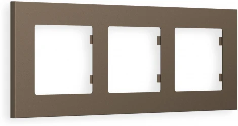 Рамка Ambrella Volt ALFA Qubi (Темная бронза матовый) 3-ая AF250633