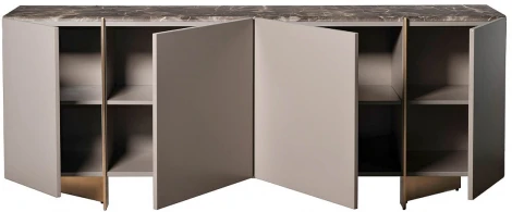 Комод Garda Decor 58DB-21233KOMD (Золото/Серый)