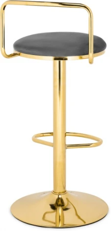 Барный стул Woodville Lusia dark gray / gold