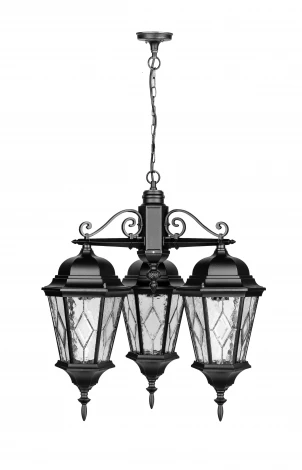Уличный светильник подвесной Oasis Light ASTORIA 2M 91470M/3 cover Bl ромб (220V, на цепи, IP44)