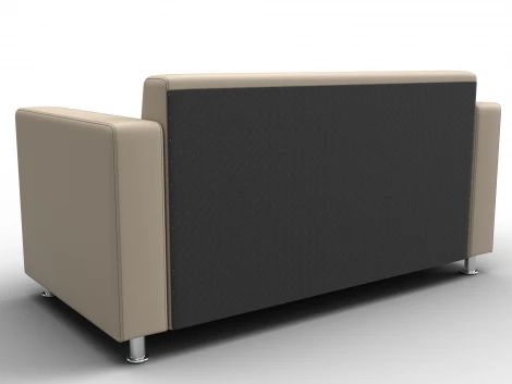 Диван прямой Лига-093 ВН (ДСП,Брус,Фанера,Экокожа/Бежевый) Лига Диванов 134958