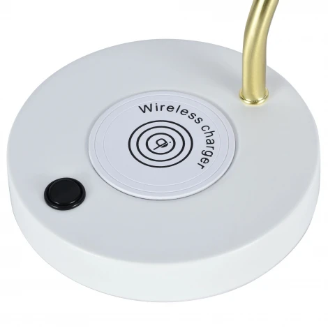 Настольная лампа с беспроводной зарядкой для телефона с выключателем IP21 Zortes Desklight ZRS.1066.05