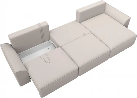 Диван угловой Лига-048 НПБ лонг Лига Диванов (Замша) арт.128508