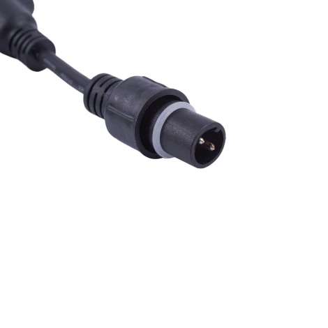 Провод-шина для гирлянд серии F90PRO 2м. 5 Т-коннекторов, шаг 50см статика/мерцание IP67 черный Uniel UCX-F90 T05/2M/BK