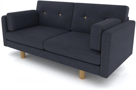 Диван Arsko Ингвар М антрацитовый велюр