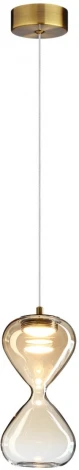 Подвесной светильник Odeon Light Glessi 5093/4LA античн.бронза/янтарный градиент/прозрачн./металл/стекло LED 4W 4000K (220V, на проводе)