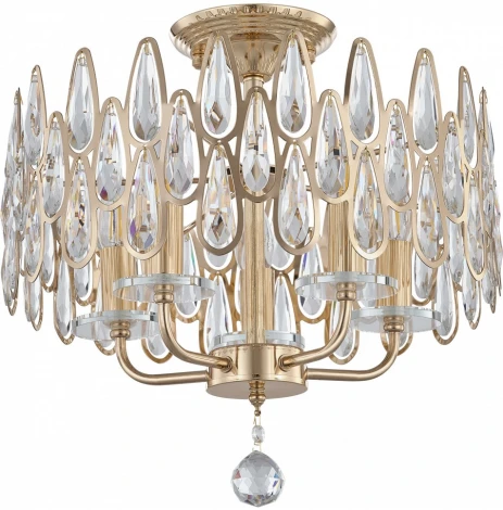 Потолочная люстра хрустальная на штанге Arte Milano Sorrento-2009 372009/5/80/400 GD (220V)