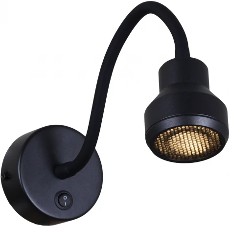 Настенный светильник с выключателем светодиодный для чтения Reluce 86203-9.2-001MN LED5W BK (220V)