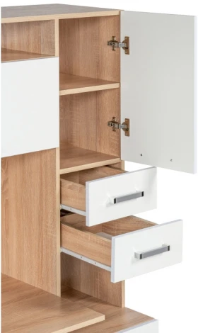 Стол компьютерный Woodville Джаз-17 левый дуб сонома 318952