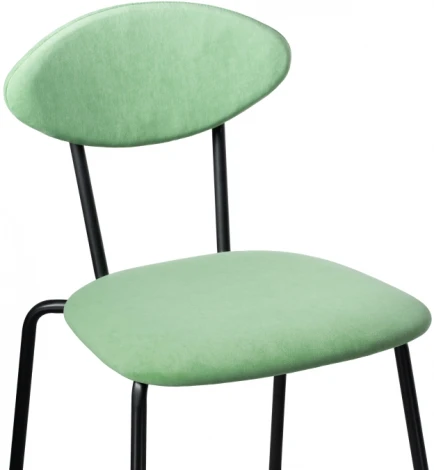 Стул Woodville на металлокаркасе Мареон катания минт / черный матовый 510613