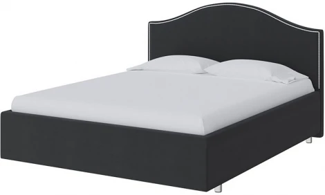 PROxSON Кровать Classic (Ткань: Велюр Forest 520 Темно-серый) 200x200