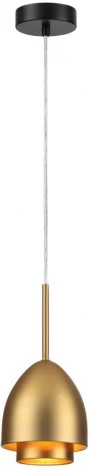 Подвесной светильник Lumion Avrora 8001/1A черный/античное золото металл/металл Е14 40W 220V (на проводе)