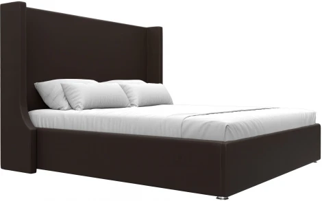 Кровать интерьерная Ларго 180 (Коричневый/Экокожа) Лига Диванов арт.120737