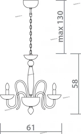 Подвесная люстра Divinare Pallada 6004/03 LM-5