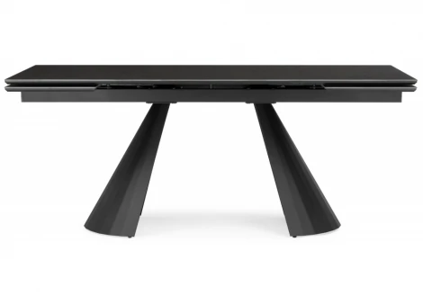 Керамический стол Шелтон 180(260)x90 massa ink gray / черный 621512