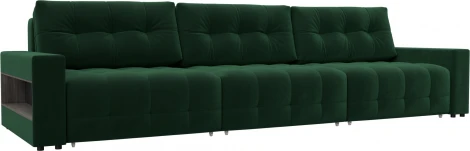 Диван прямой с полками Лига-053 НПБ Лонг Лига Диванов (Велюр) арт.128914