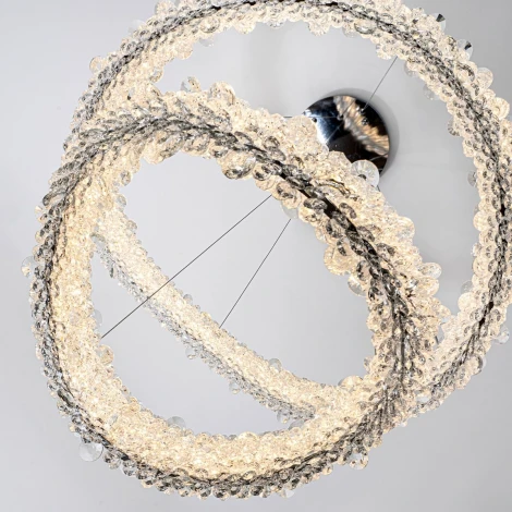 Подвесной светильник светодиодный хрустальный с пультом с регулировкой цветовой температуры и яркости Modelux MODESTYLE MS.5003.600.400 CR