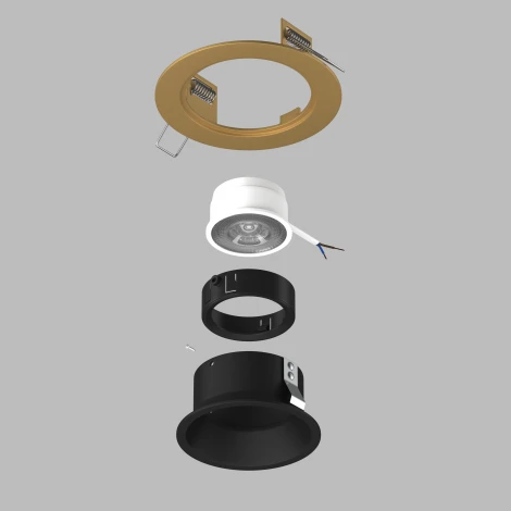 Встраиваемый светильник под LED модуль/ламп МR16 Lightstar Domino D61307BMOD (220V, круглые)