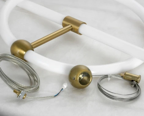 Подвесной светильник Lussole Concord LSP-7021 (LED, 220V, на тросе, шарики, кольцо, IP21)