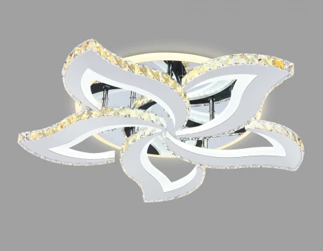 Потолочная люстра с пультом, на штанге, светодиодная Ambrella ACRYLICA FA1723