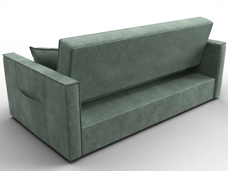 Диван прямой Лига-104 (160) (ЛДСП,Брус,Фанера,Велюр/Зеленый) Лига Диванов 134881