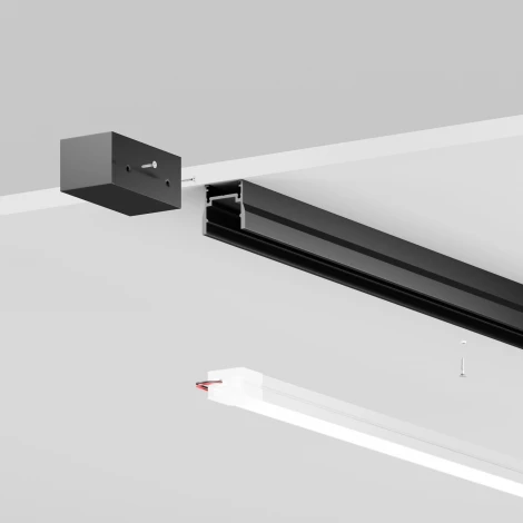 Профиль 3м накладной черный Maytoni Elasity IP O-TR001-P-B3M