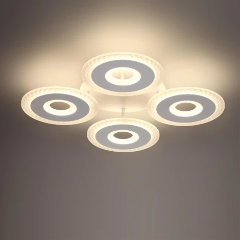 Потолочная люстра светодиодная Lumion Vandy 8016/70CL белый/прозрачный металл/акрилл LED 70W 220V 3000-6000K