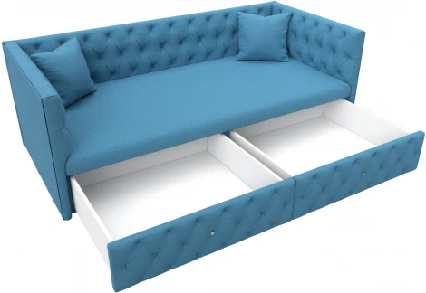 Диван детский прямой Найс (Голубой/Рогожка) Лига Диванов арт.123170