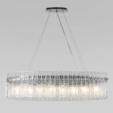 Подвесная люстра Loft It Nevada 10297/1000 Nickel (220V, хрусталь, на тросе)