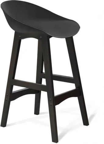 Стул полубарный SHT-ST19/S65-1 черный/венгe от фабрики Sheffilton