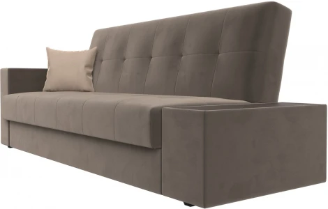 Диван-книжка Лига-020 стол справа (Коричневый,Бежевый/Велюр) Лига Диванов арт.118482