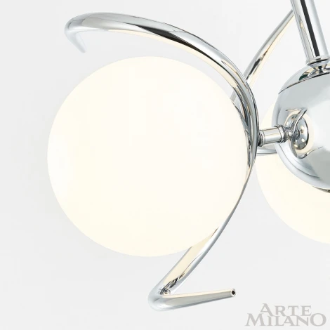 Потолочная люстра на штанге Arte Milano 271007/3C Ni (220V, шарики)