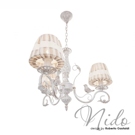 Подвесная люстра IDLamp Nido 555/3-Whitepatina
