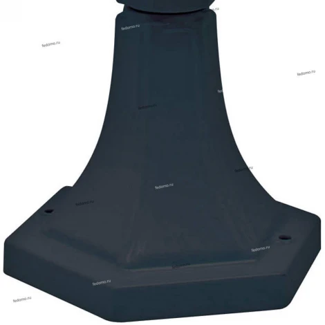 Столб уличный Horoz Leylak, 1 плафон, черный с прозрачным