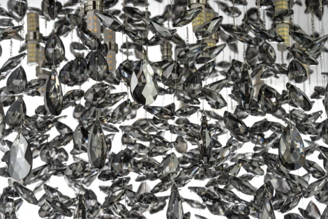 Потолочная люстра хрустальная на штанге Arti Lampadari Flusso Nickel Flusso H 1.4.55.639 N