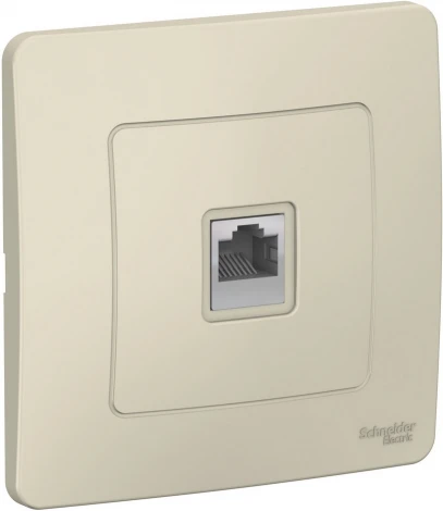 Розетка встраиваемая Ethernet RJ-45 (молочный) Systeme Electric Blanca BLNIS045002