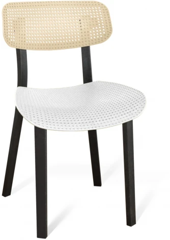 Стул SHT-S85 бежевый/белый/черный Sheffilton 2304646304