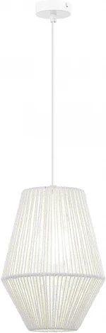 Подвесной светильник Evoluce Ettan SLE6025-513-01 белый/белый E27 1*40W (220V, на проводе, круглые)