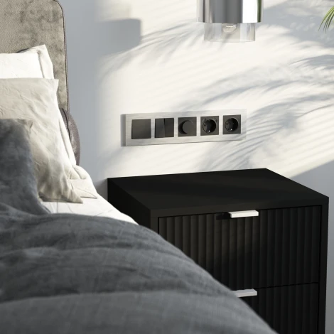 Рамка на 5 постов (алюминий) Werkel W0053506