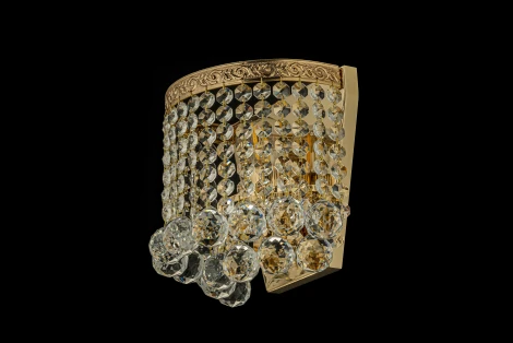 Настенный светильник Arti Lampadari Castellana E 2.10.501 G (220V, хрусталь, подвески)