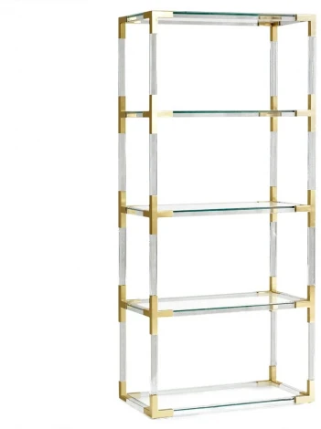 Стеллаж IST-CASA Роялти MH-1780NC-5, 80х35х168 см, прозрачный