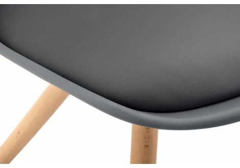 Обеденный стул Woodville Bonito серый 11328