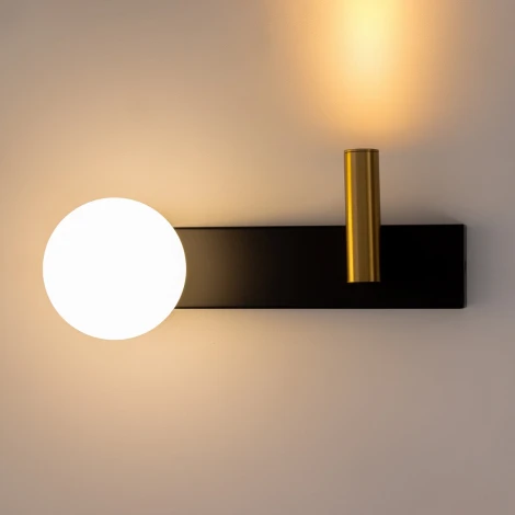 Настенный светильник для чтения со спотом Citilux Декар CL704451 (220V, выключатель, шар)