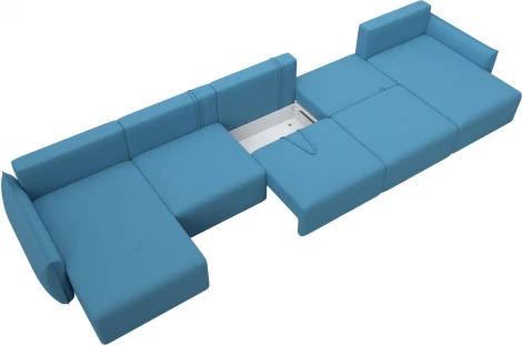 Диван п-образный Лига-051 НПБ МегаЛонг Лига Диванов (Рогожка) арт.128675