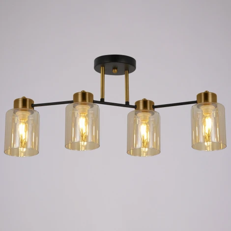 Потолочная люстра на штанге ILLUMICO IL6111-4COU-79 BK GD Qui (220V)