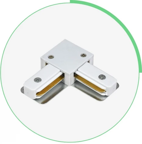 Коннектор угловой для накладного однофазного шинопровода Hesby Lighting Skylite HSBL_0030 (220V)