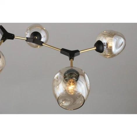 Подвесная люстра на штанге Omnilux 937 OML-93707-08 (220V, шарики)